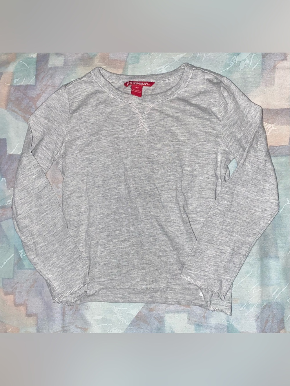 3T Unionbay Heather Gray Long Sleeve Crewneck Shirt